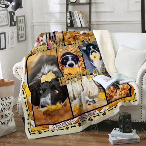 Border Collie Autumn CL04100026F Sherpa Fleece Blanket