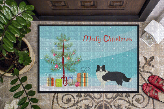 Border Collie Christmas Tree CL22110177MDD Non-slip Door mats