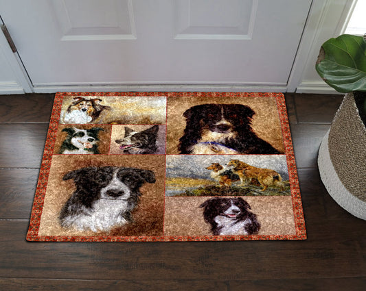 Border Collie Dog CL31100080MDD Non-slip Door mats