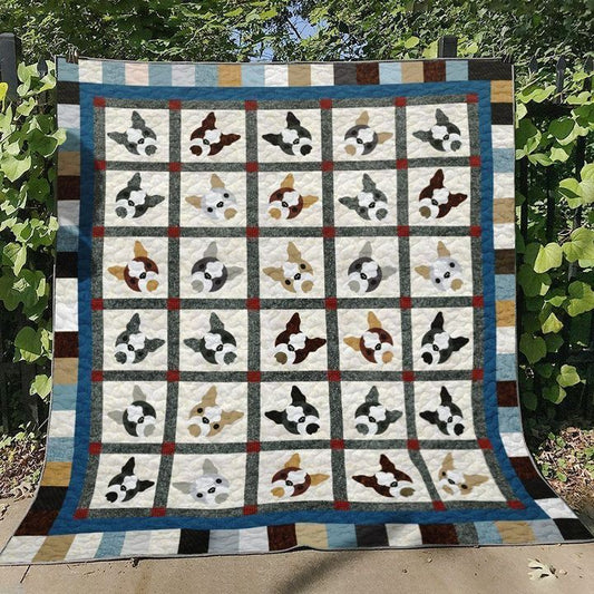 Boston Terrier BT180701 Quilt Blanket