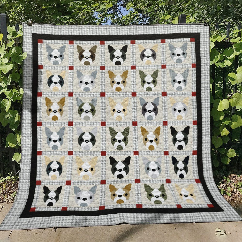 Boston Terrier BT180702 Quilt Blanket