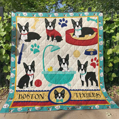 Boston Terrier BT280503 Quilt Blanket