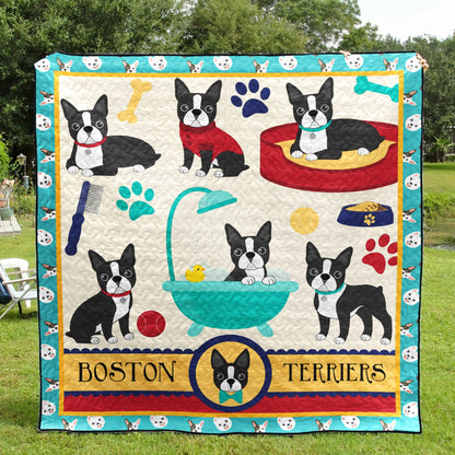 Boston Terrier BT280503 Quilt Blanket