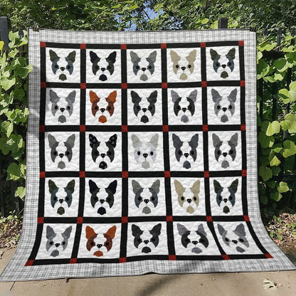 Boston Terrier HM160704 Quilt Blanket