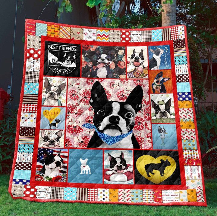 Boston Terrier PKT210643 Quilt Blanket