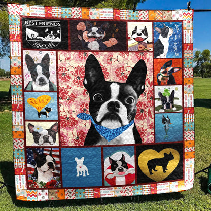 Boston Terrier PKT210643 Quilt Blanket