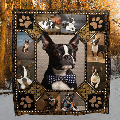 Boston Terrier Quilt Blanket HN201202D