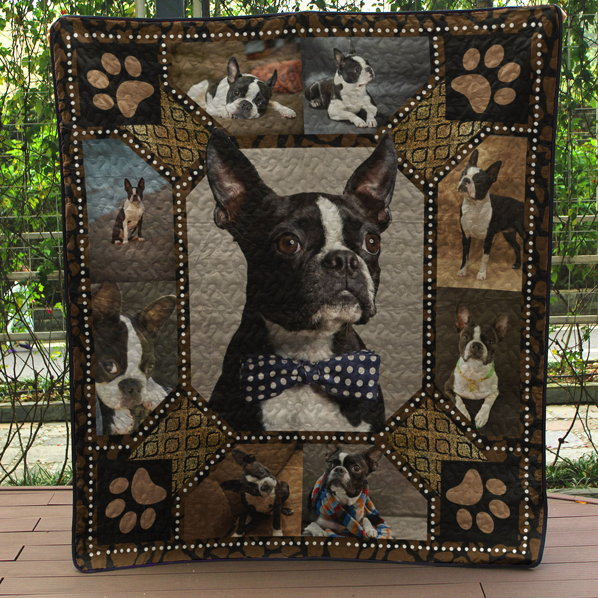 Boston Terrier Quilt Blanket HN201202D