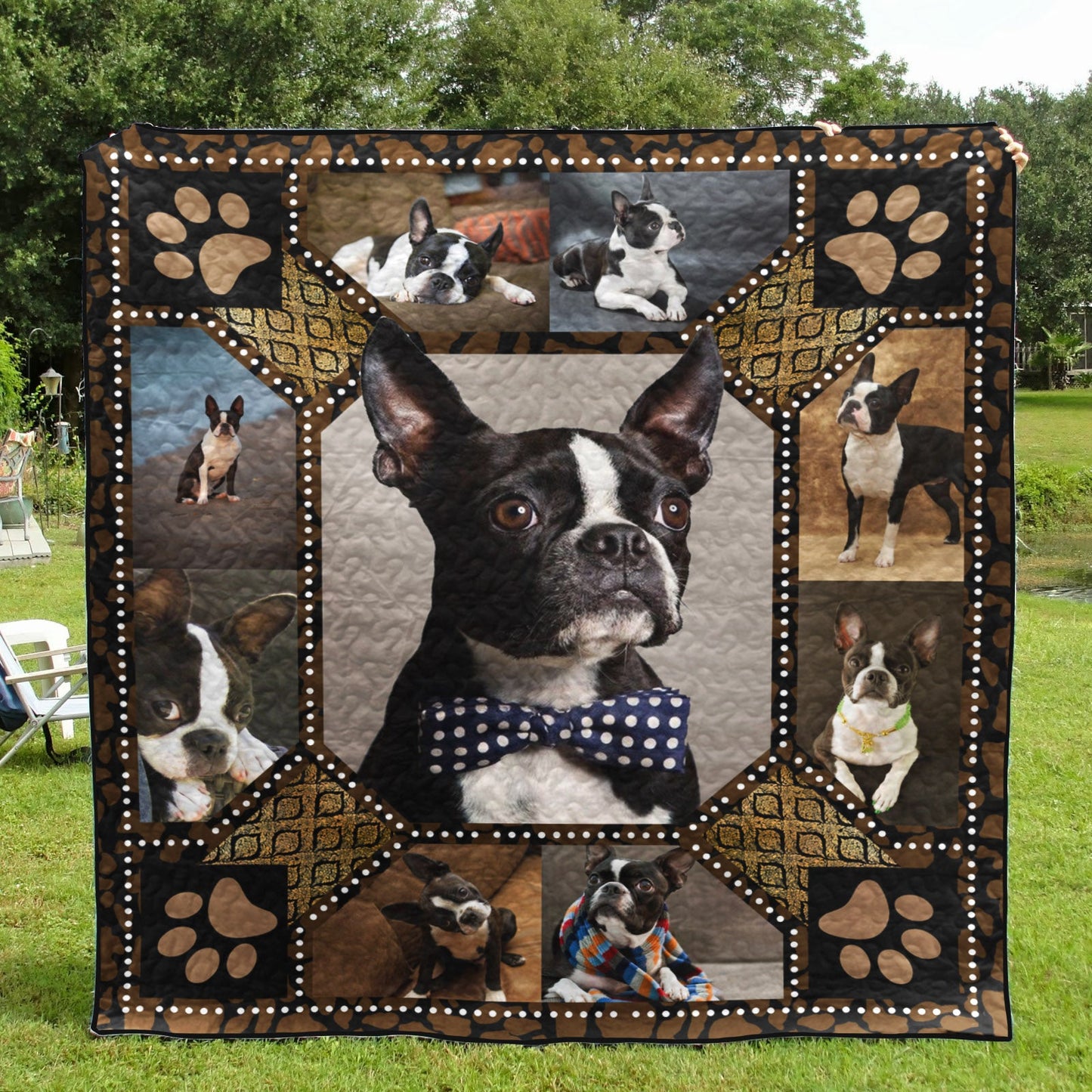 Boston Terrier Quilt Blanket HN201202D