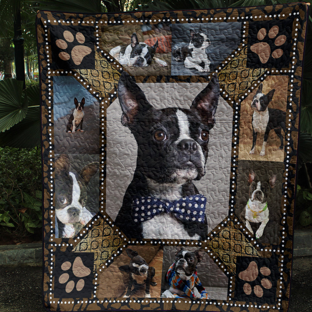 Boston Terrier Quilt Blanket HN201202D