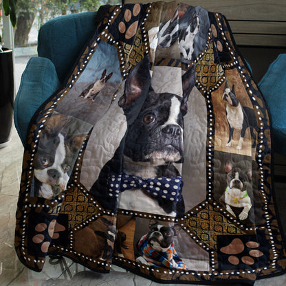 Boston Terrier Quilt Blanket HN201202D