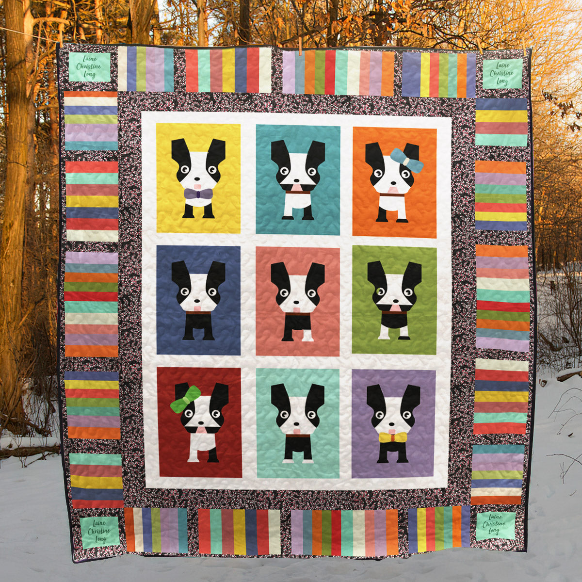 Boston Terrier YH2910190 Quilt Blanket