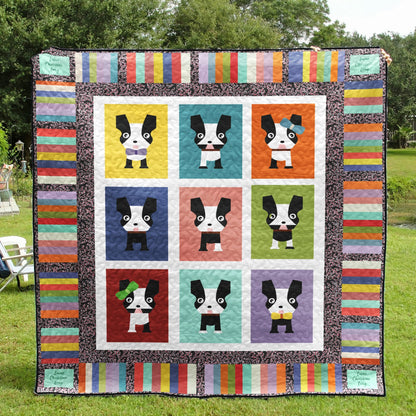 Boston Terrier YH2910190 Quilt Blanket