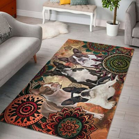 Boston Terrier Boho CLH0212011R Rug