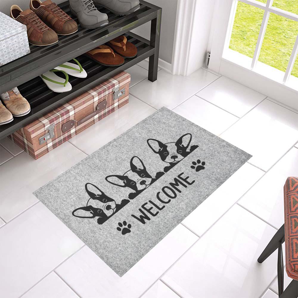 Boston Terrier CL02110054MDD Non-slip Door mats