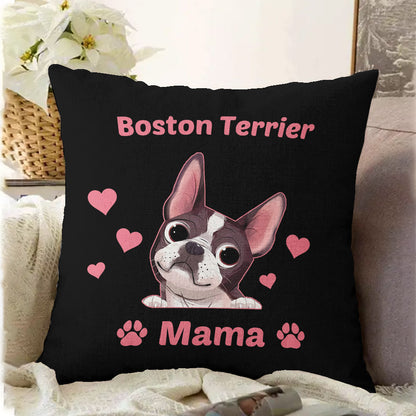 Boston Terrier Dog CL15100017MDP Throw Pillow Covers