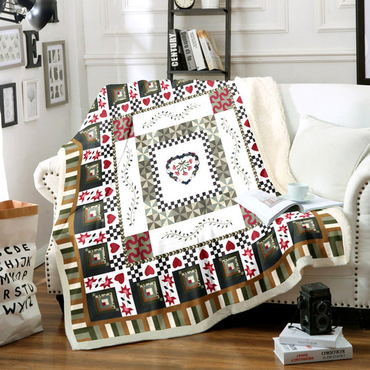 Botanical TT2211020TT Sherpa Fleece Blanket