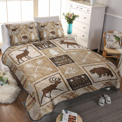 Boulder Creek Log Cabin CLP0811025TT Quilt Bedding Set