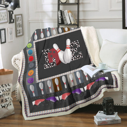 Bowling CL02110100MDF Sherpa Fleece Blanket