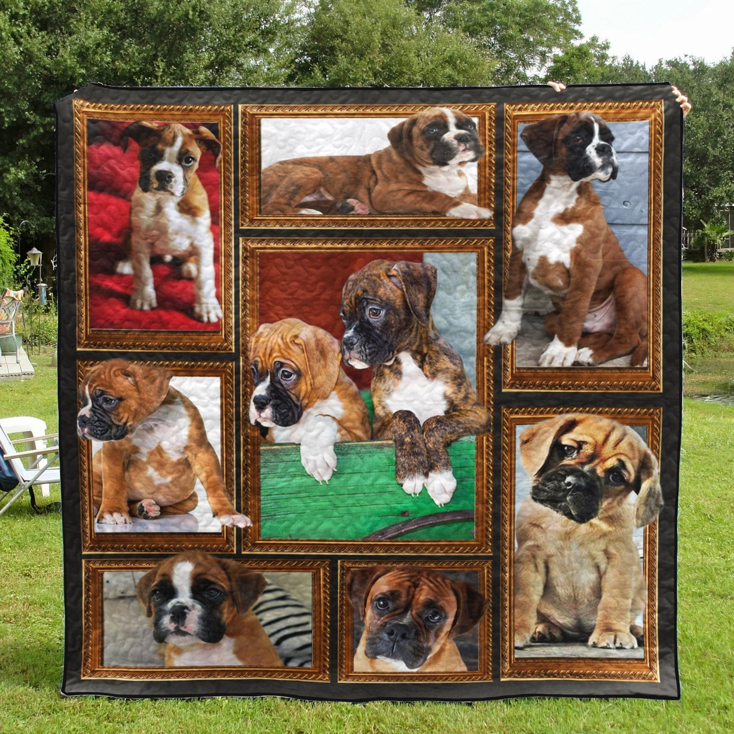 Boxer As Friends CLA31100452Q Quilt Blanket