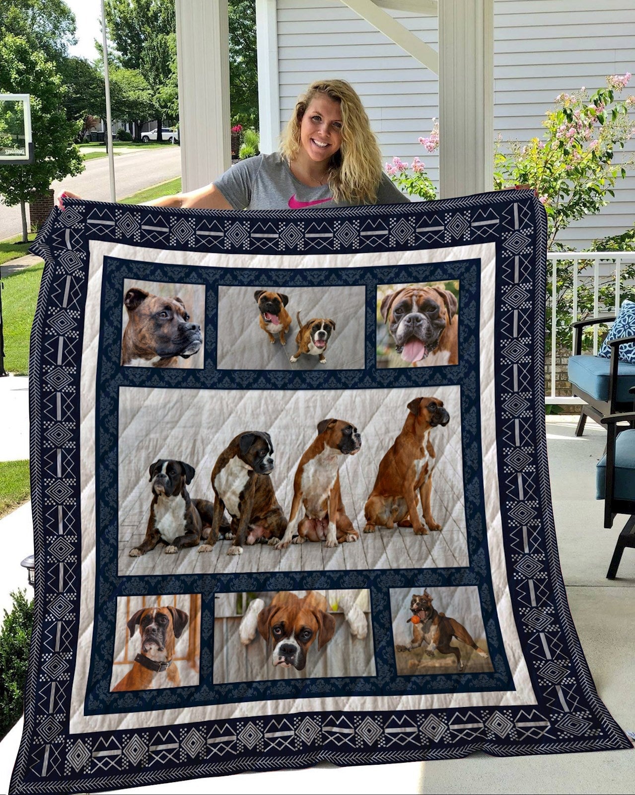 Boxer CL12110042MDQ Quilt Blanket