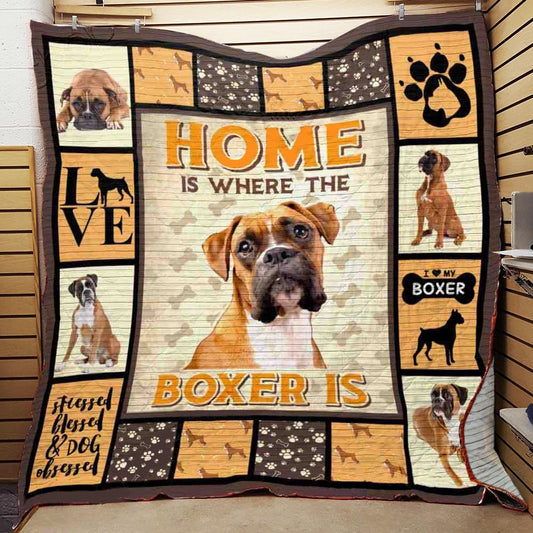 Boxer Dog CL01110048MDQ Quilt Blanket