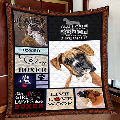 Boxer Quilt Blanket MN081101