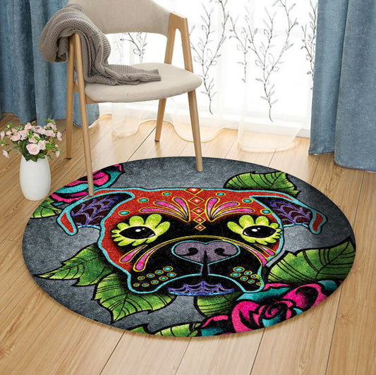 Boxer HM210903TM Round Area Rug