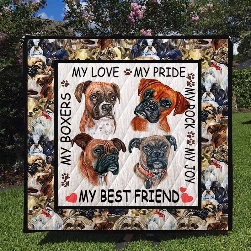 Boxers CLA0912542Q Quilt Blanket