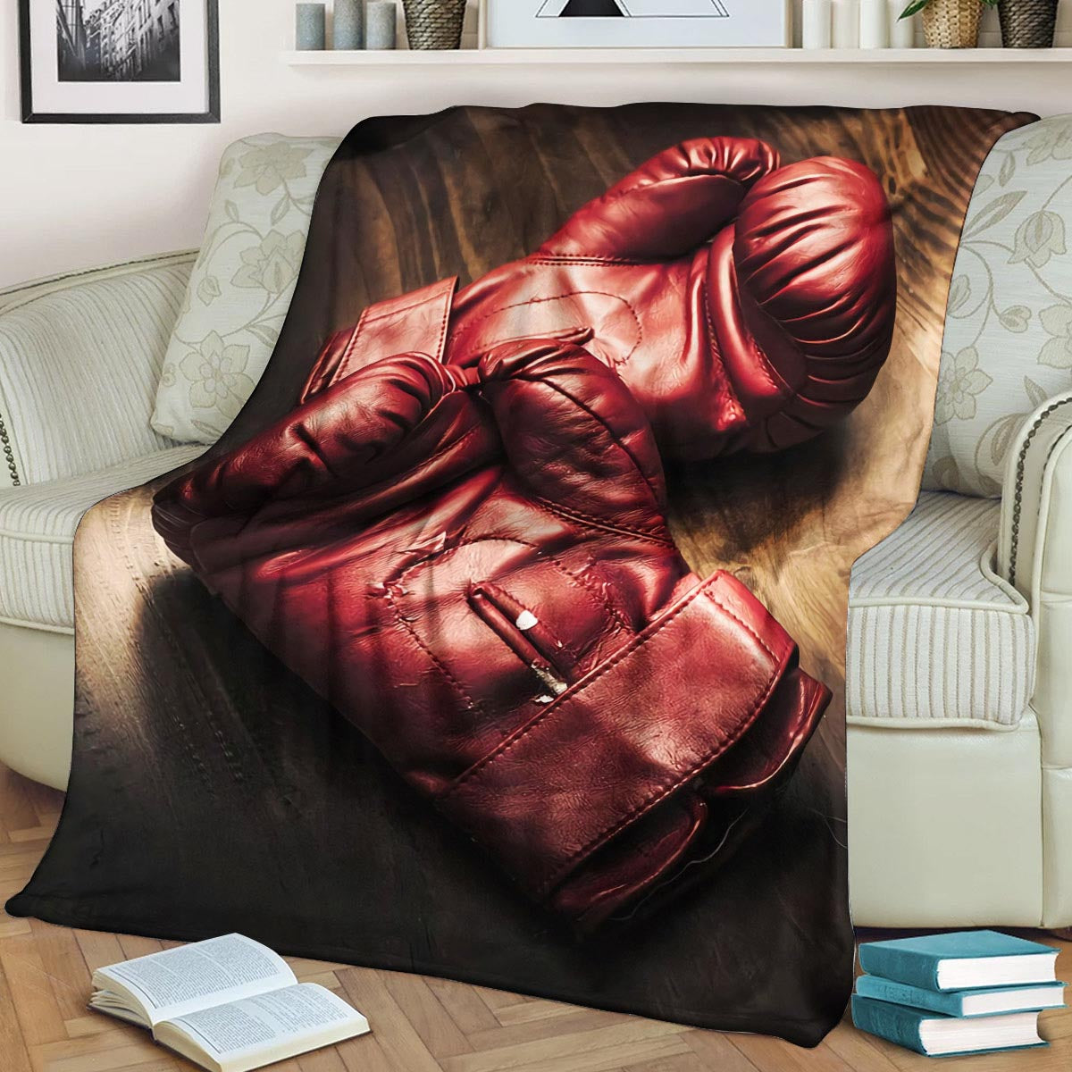 Boxing DD280817F Sherpa Fleece Blanket