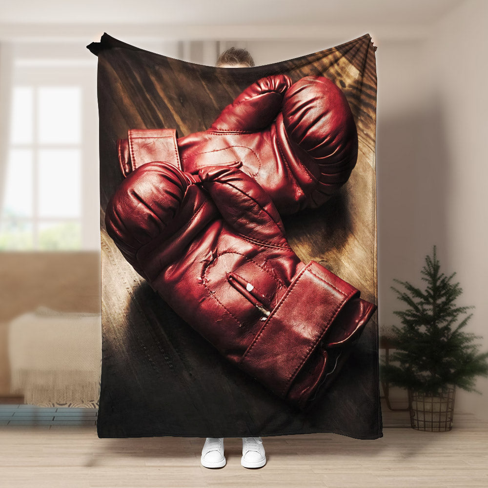Boxing DD280817F Sherpa Fleece Blanket