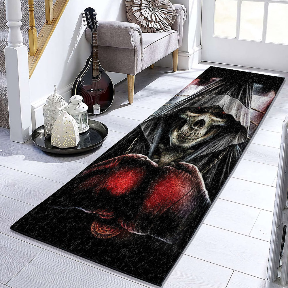 Boxing Skull DV1110006RR Runner Rug