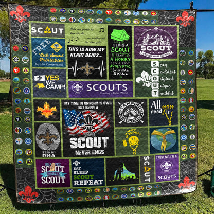 Boy Scout CLP2512080Q Quilt Blanket