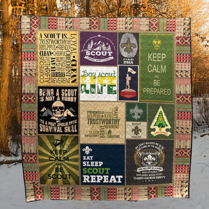 Boy Scout Life CLT150610 Quilt Blanket