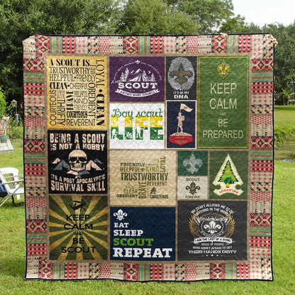 Boy Scout Life CLT150610 Quilt Blanket