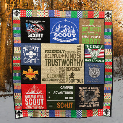 Boy Scout Scout Hero CLA18120663Q Quilt Blanket