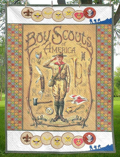 Boy Scouts Centennial CLA31100679Q Quilt Blanket