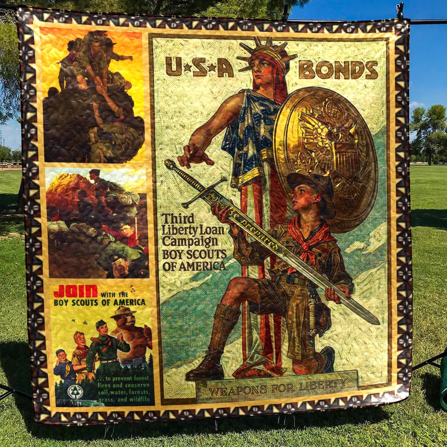 Boy Scouts Of America CL28110529MDQ Quilt Blanket