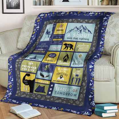 Boy Scouts TN0809026TT Sherpa Fleece Blanket