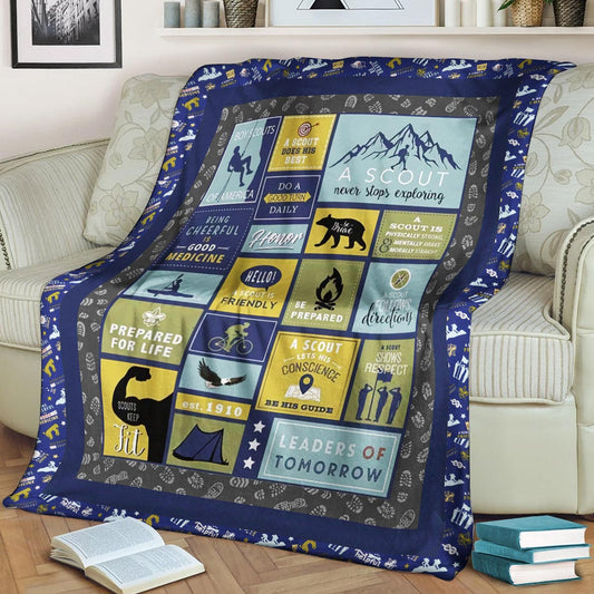 Boy Scouts TN0809026TT Sherpa Fleece Blanket
