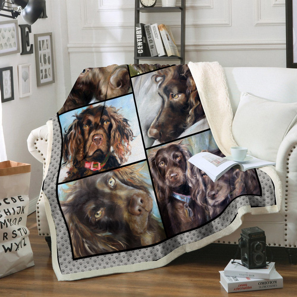 Boykin Spaniel Dog CL02110108MDF Sherpa Fleece Blanket