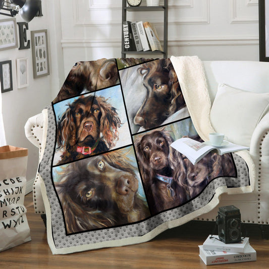 Boykin Spaniel Dog CL02110108MDF Sherpa Fleece Blanket