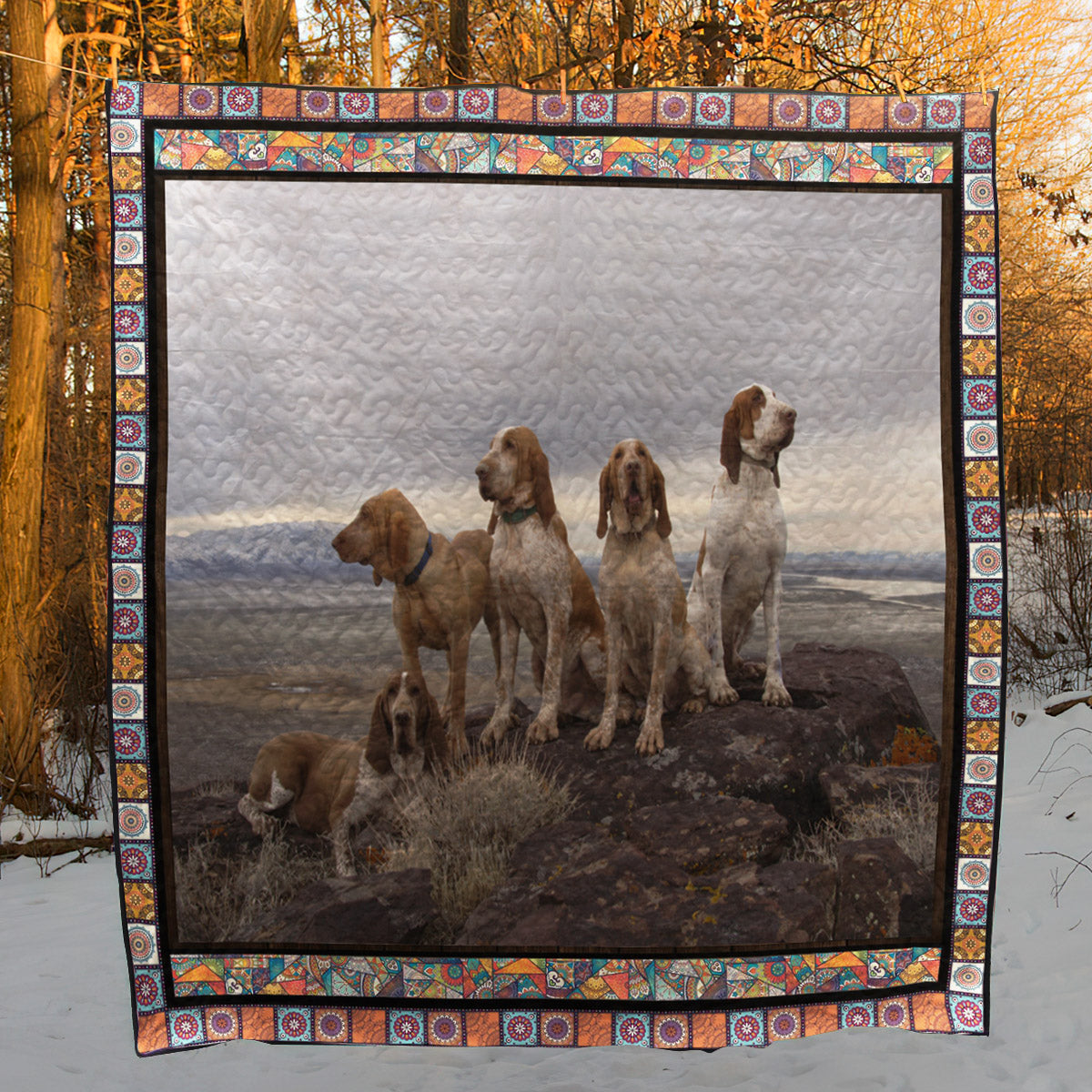 Bracco Italiano Friend CL09100067MDQ Quilt Blanket