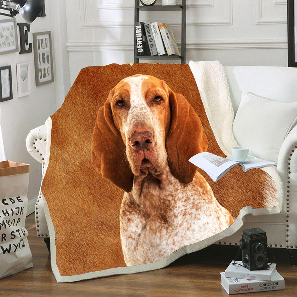 Bracco Italiano CLM3110066S Sherpa Fleece Blanket