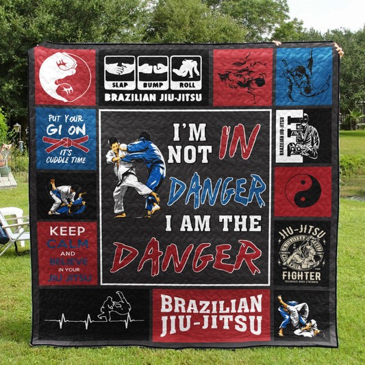 Brazilian Jiu-Jitsu CL15100062MDQ Quilt Blanket