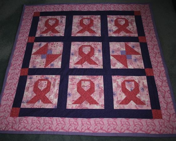 Breast Cancer Awareness CLA1410100Q Quilt Blanket