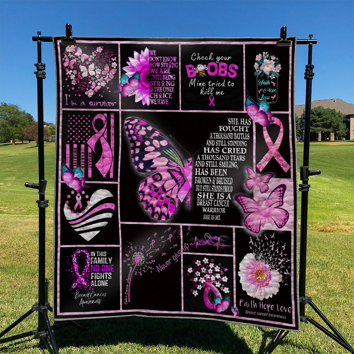 Breast Cancer Survivor YH3110390 Quilt Blanket