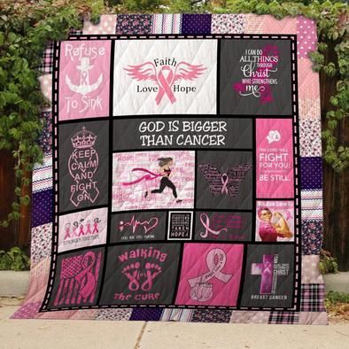 Breast Cancer Warrior CLH2310013Q Quilt Blanket