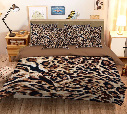 Brown Leopard CLA0310099B Bedding Sets