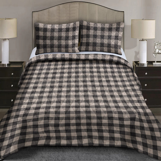 Buffalo Check Tan CLA0211049B Quilt Bedding Set